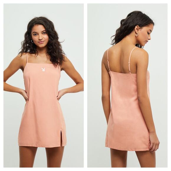 Playboy by PacSun Peach Shift Dress Medium - Picture 1 of 7